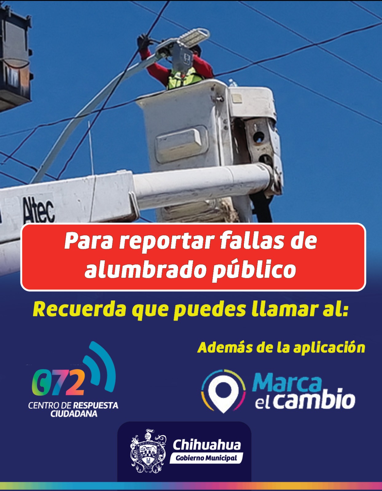 Exhorta Municipio a reportar fallas en alumbrado público. – Al Contacto