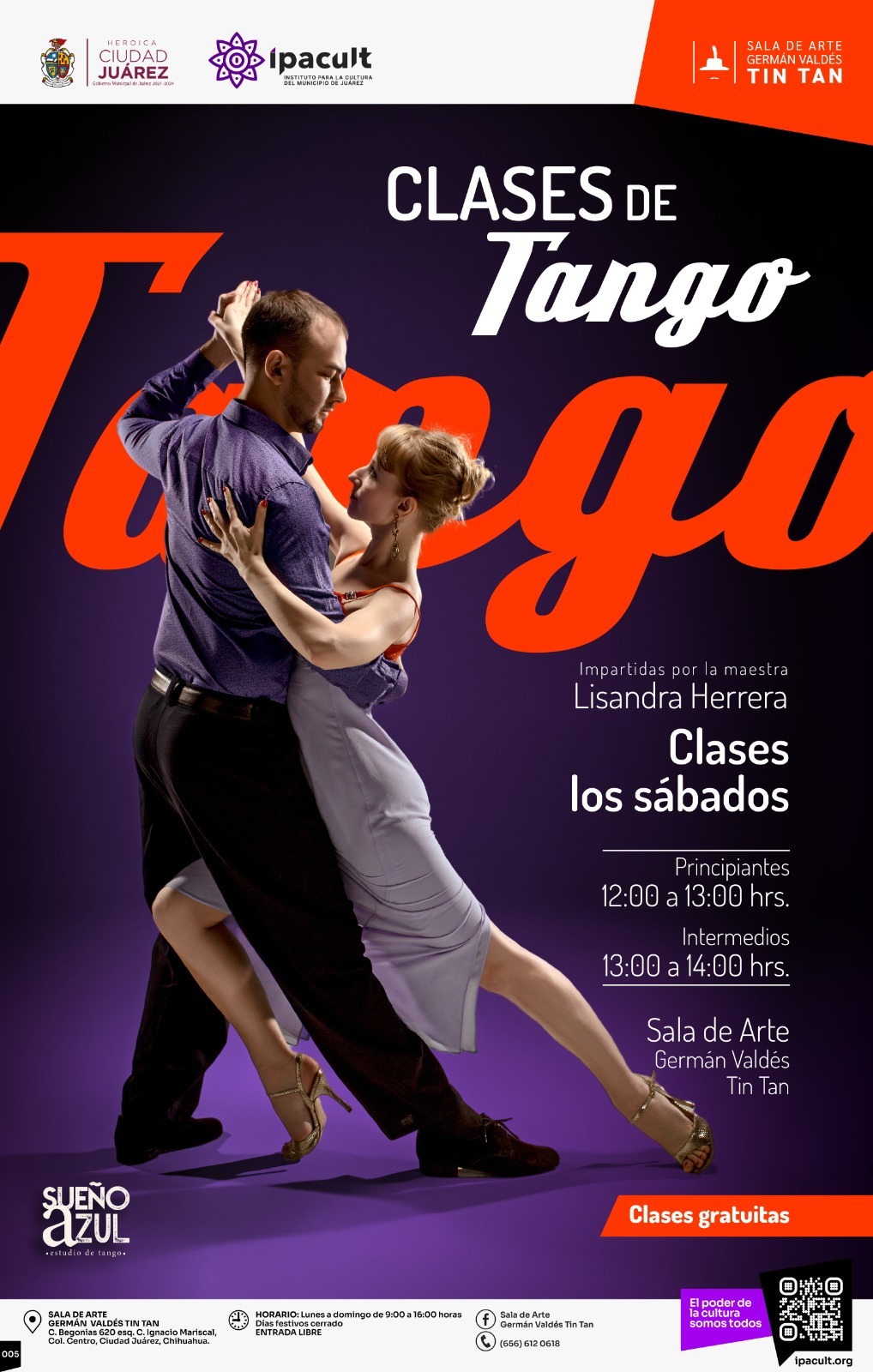 Tango Tan El IPACULT invita a clases gratuitas de tango en la Sala de Arte Germán ...