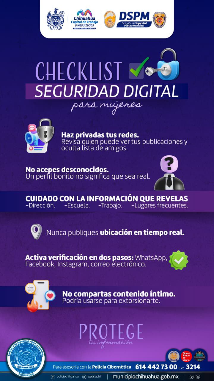 Exhorta Policía Cibernética a mujeres a protegerse de ciberdelitos ...