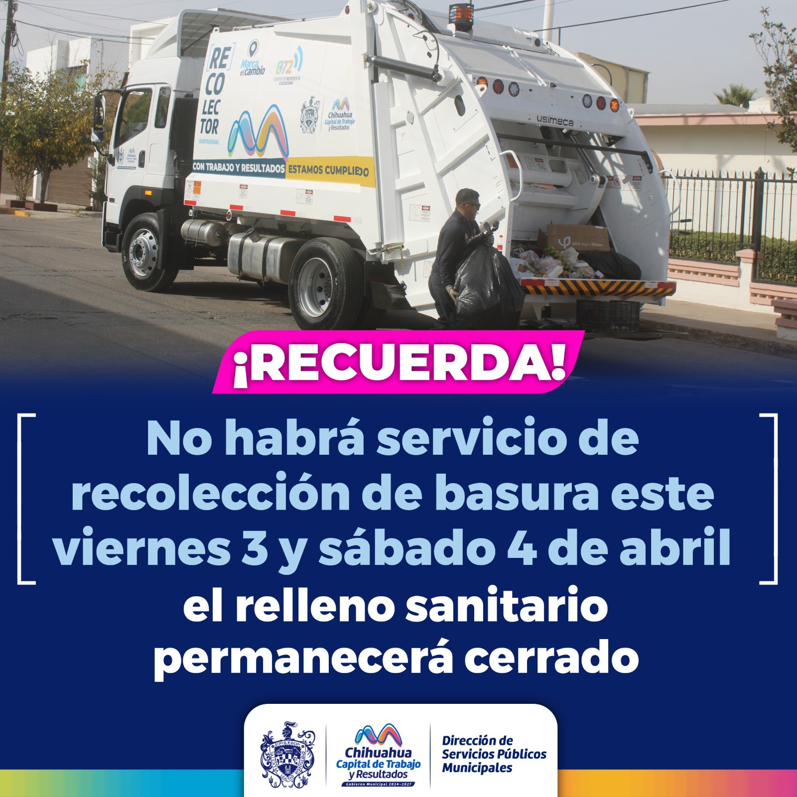 Servicio de recolección de basura se suspenderá este viernes 3 y sábado ...